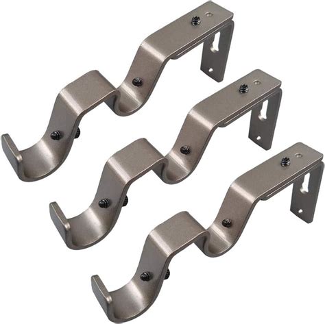 metal center rod brackets|5 inch curtain rod brackets.